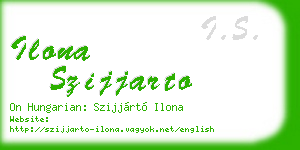 ilona szijjarto business card